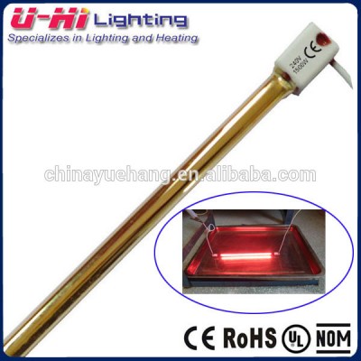 Gold halogen bulb infrared halogen heater lamp tube gold coated waterproof